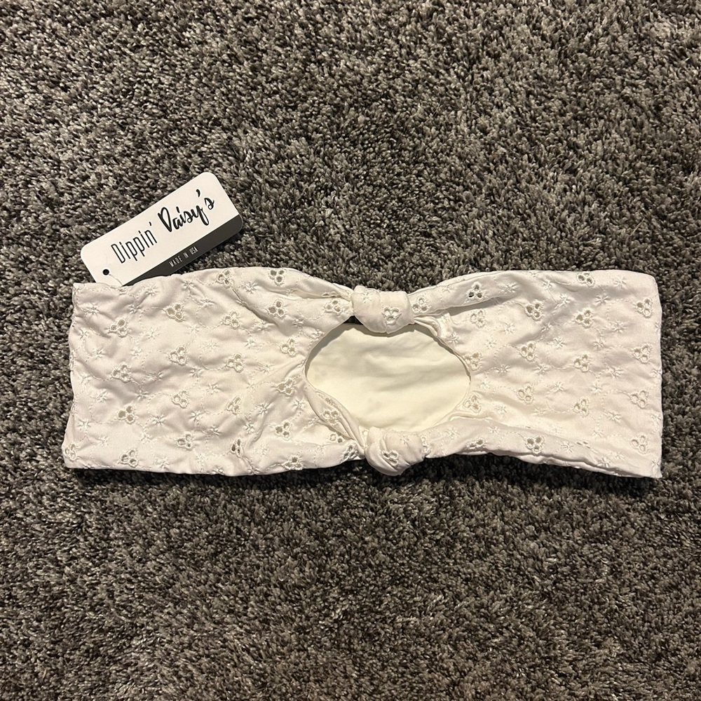 dippin daisys strapless swim top